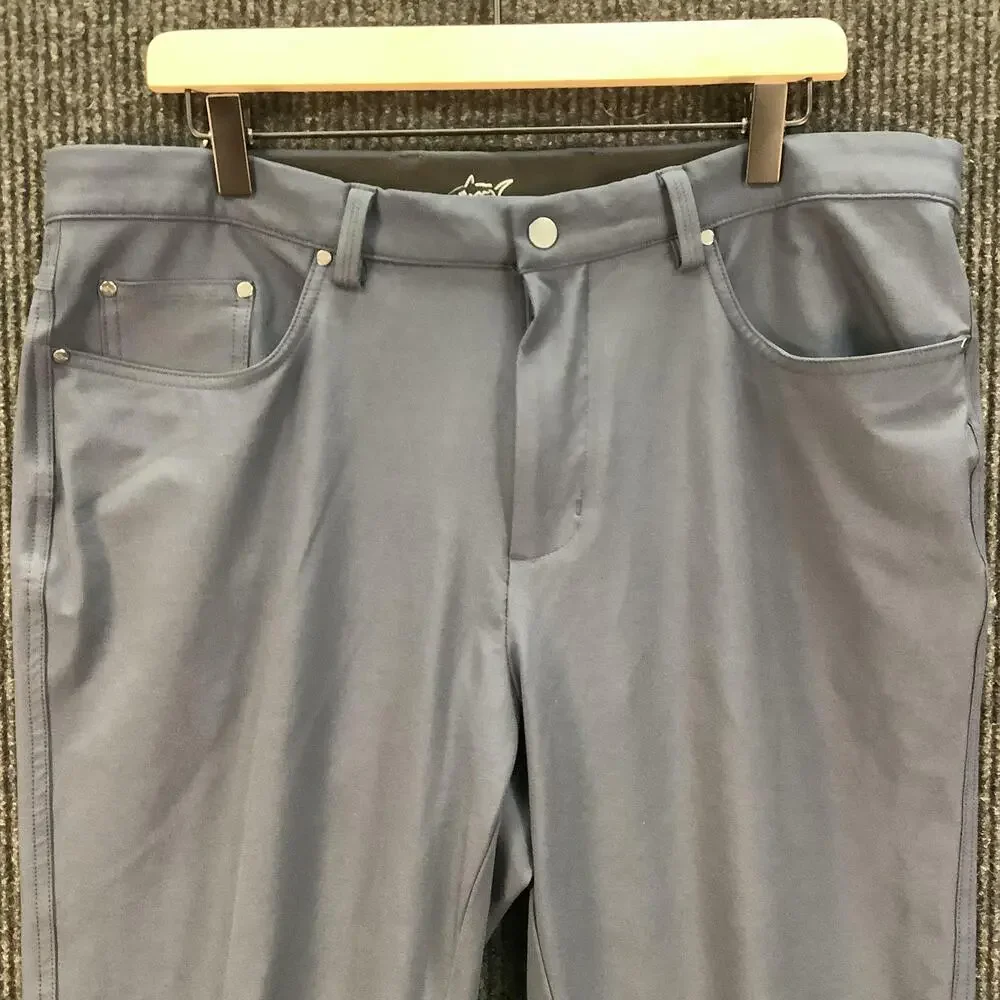 Greg Norman Pants Mens 36x30 Gray Five Pocket Golf Performance Stretch Tech